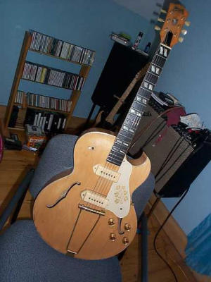 1953 Gibson ES295 (stripped and refinned natural)