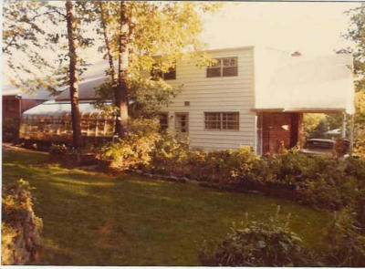 Home in Silver Spring, Maryland . . . complete with greenhouse. c1958-1978