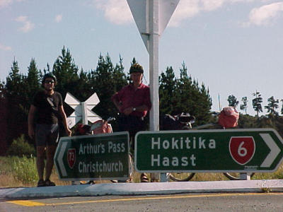 We came from CHCH, we go hokitika.