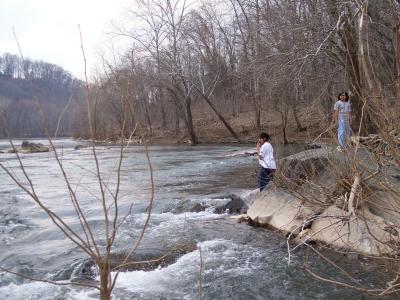 Beside the rapids