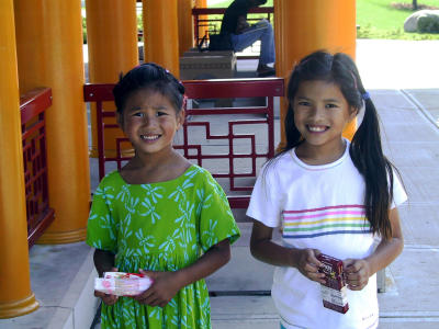 Molly and Kristen at Ping Tom Park