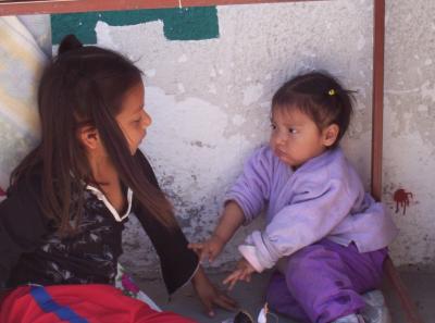 In Piedras Negras, Mexico at the Market Place.  These were some young children of one of the vendors at the Market Place.