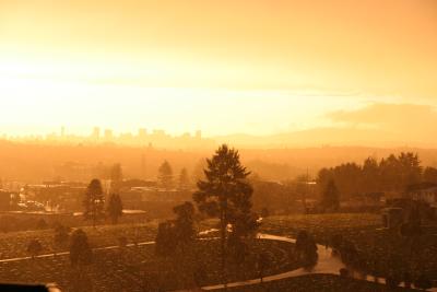 Vancouver Sunset in the Rain