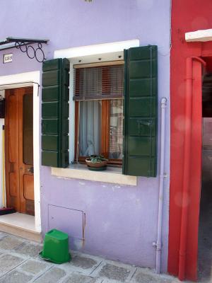 Green bucket in Burano - Venice
