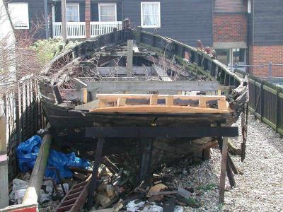 Old Oyster Boat Under Restoration