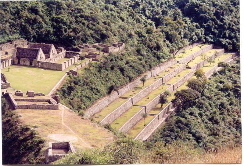 Choquequirao seen from the ritual platform