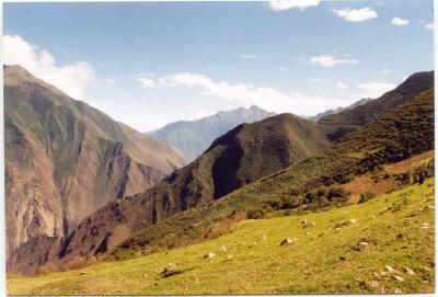 First view of Choquequirao