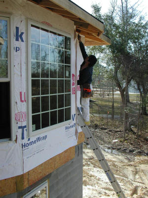 Fixing some rough edges prior to siding