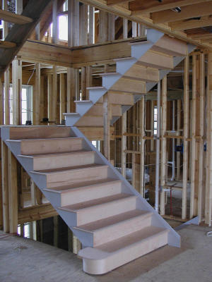 The new stairway constructed