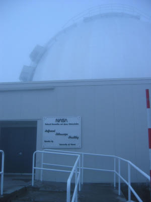 NASA has a presence here as well. This is an outside view of their Infrared Telescope facility.