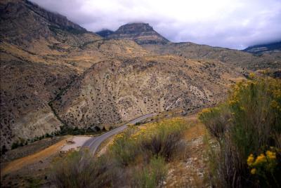 View of the Big Horn Mountains, Wyoming