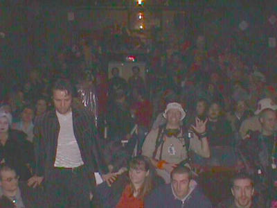 Friday nite's crowd - that's David Vaisbord in white shirt standing at front