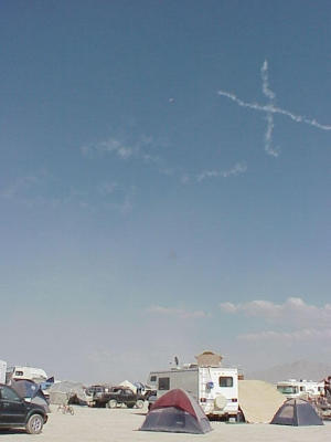 Someone chartered a plane to write out sex.com in the sky... huh?
