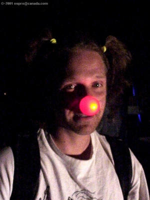 Stephen and his nose - or is that Rudolph?