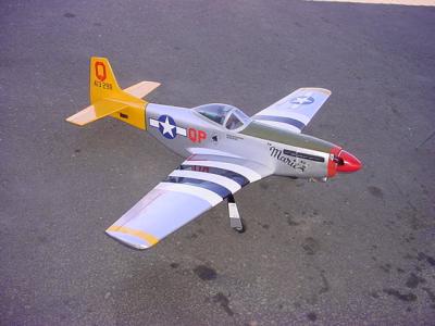 P 51 Mustang model airplane