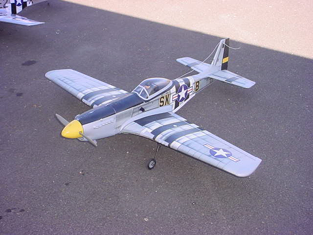 P-51 Mustang radio control model airplane