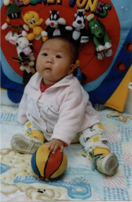 Meng Jiao with ball