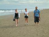 Jane, Donna & Mark Walking On Beach @ Playa de Ingles
