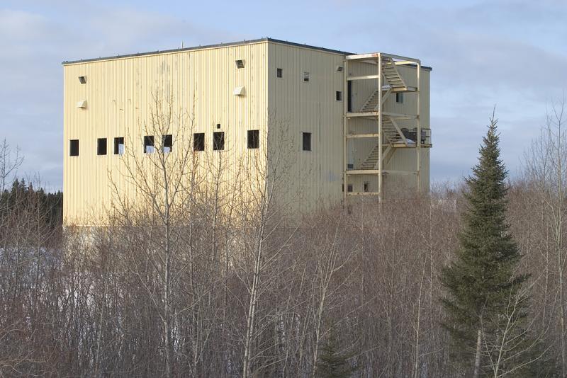 Rear of base for former radome