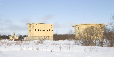 Bases of former radomes