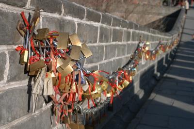 locks on the great wall