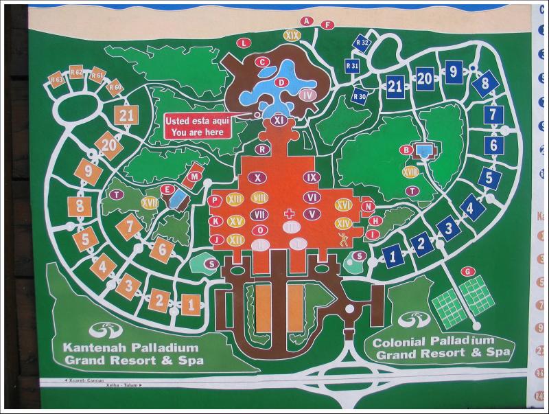 Grand Palladium Colonial Resort Layout