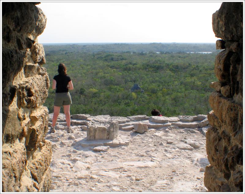 Coba Looking Down