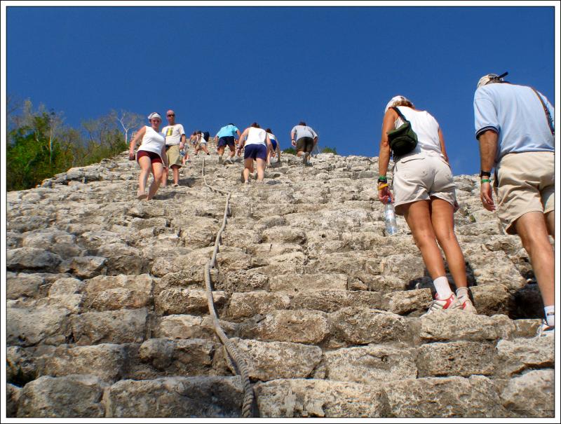 Coba Ruins Looking Up