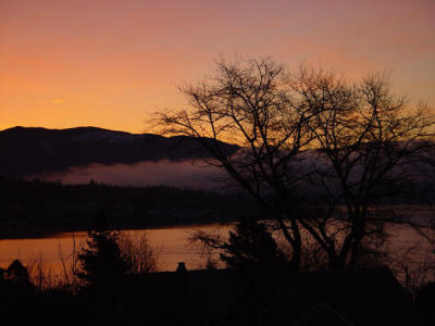 Sunrise over Lake Whatcom