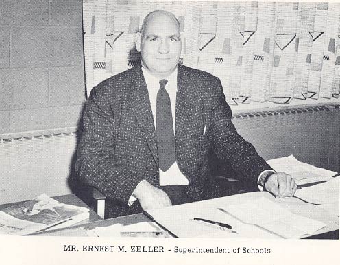 Mr. Zeller, Butler School Superintendent, 1956/57