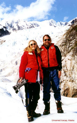 Peg & Clayton on a Glacier