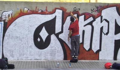 Grafitti Downtown Barcelona, Spain