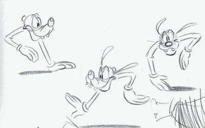 Experimenting with how he would get around...