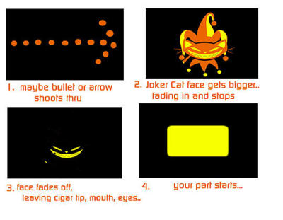PhotoShop storyboard guide for Flash animation part of Artists page