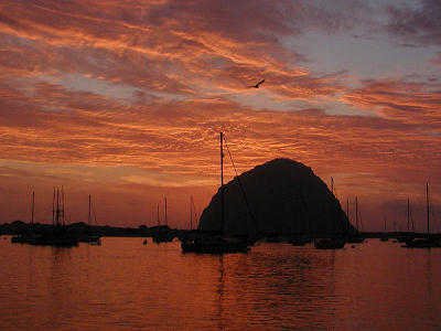 Morro Bay July sunset