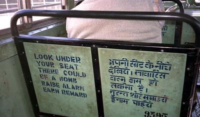 Delhi airport bus seat