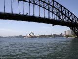 Opera House Framed by Bridge