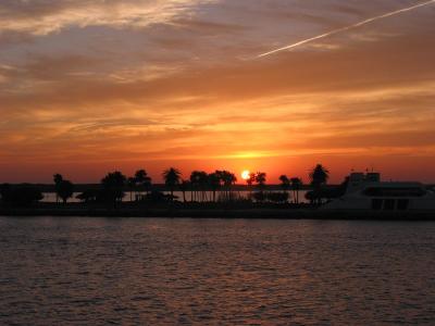 Sunset on the Galveston Bay Ferry