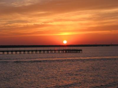 Sunset on the Galveston Bay Ferry