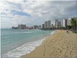 Walking in the sand at Waikiki