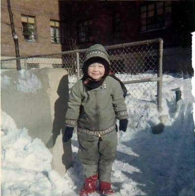 back of 90 Amsterdam,  me again