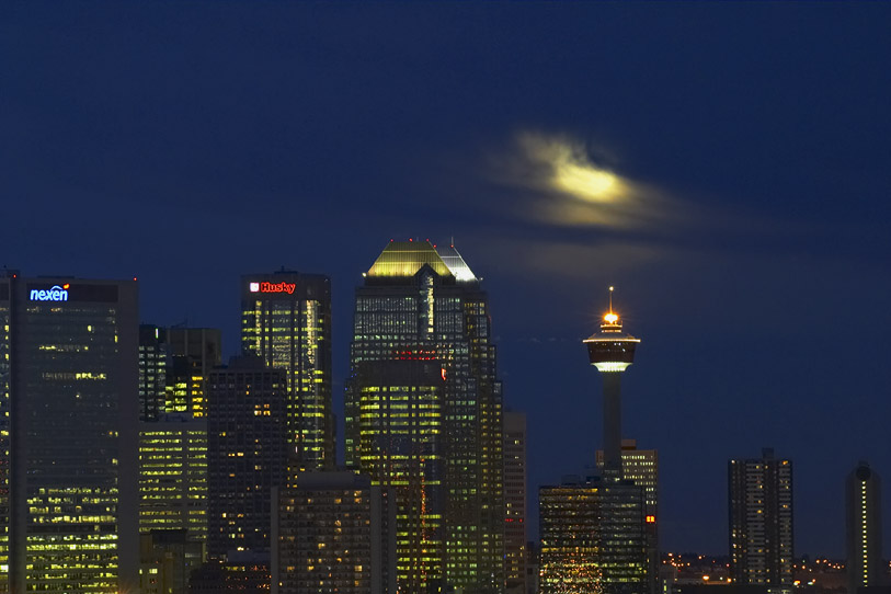 Calgary Moonrise #2