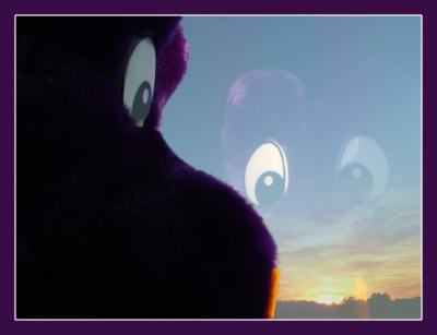 Dino is watching sunset by Kostya