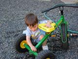 This John Deere tricycle needs some work