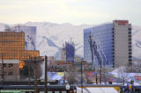 Olympic Monument and Wyndham Hotel