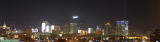 Salt Lake City night skyline from the 600 South/I-80 overpass