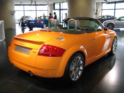 Yellow Audi TT Convertible, Beijing 2004