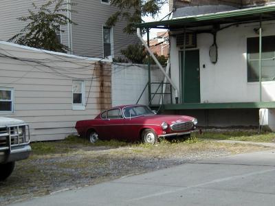 Red Volvo P1800 By Gowanus Canal