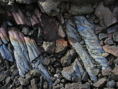 pahoehoe lava colors