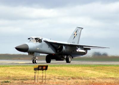 RAAF F-111 Taxi back after display